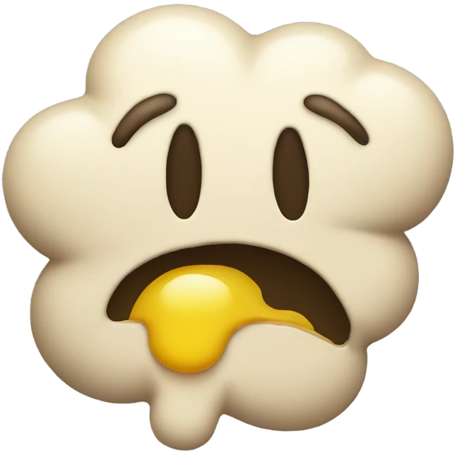 Vomit with a smiley face emoji