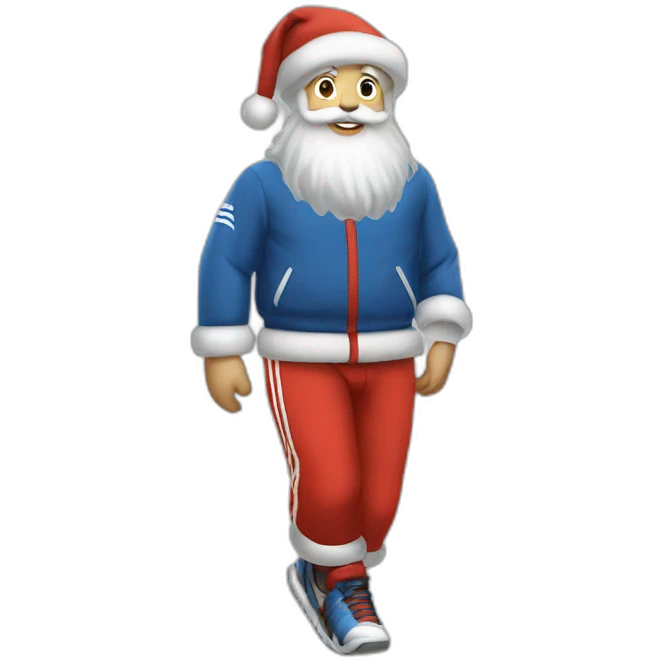 Adidas clothes Santa Claus emoji