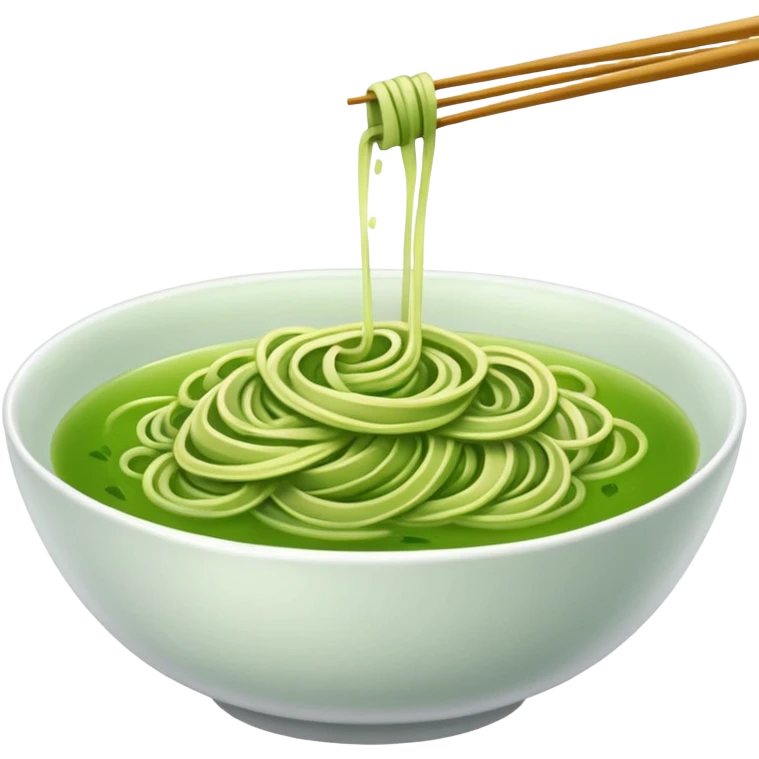 green tea noodle emoji
