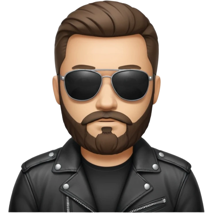 biker gang with sunglass guy bearded emoji