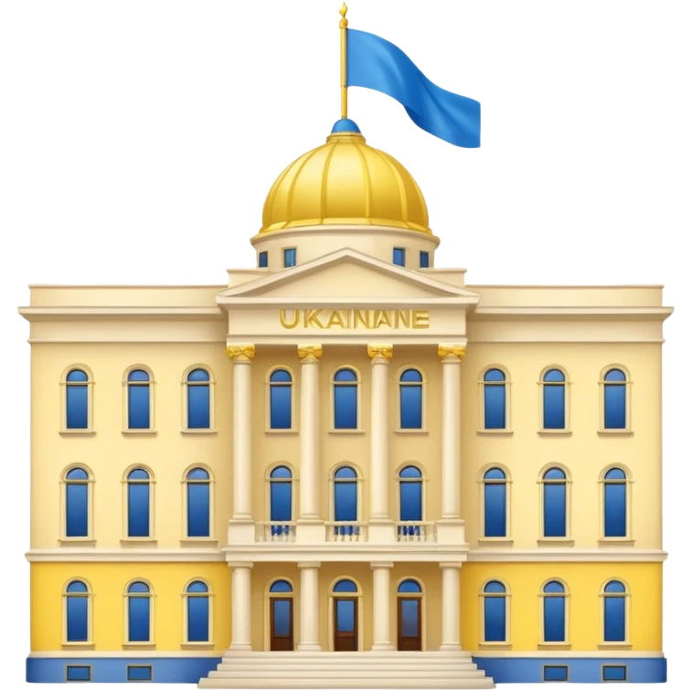 make the png emoji of Ukraine president's office building emoji