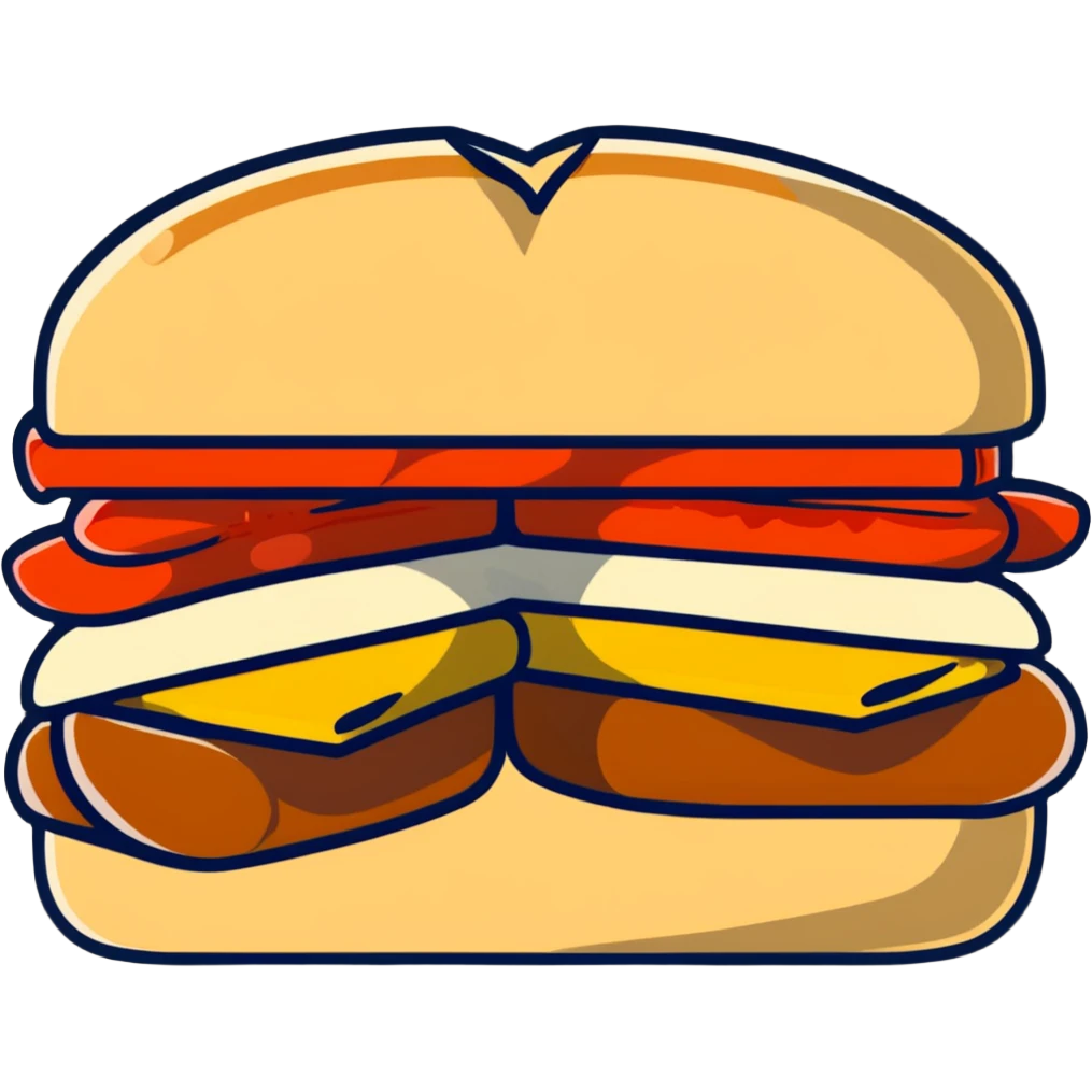 Chick fil a sandwich  emoji
