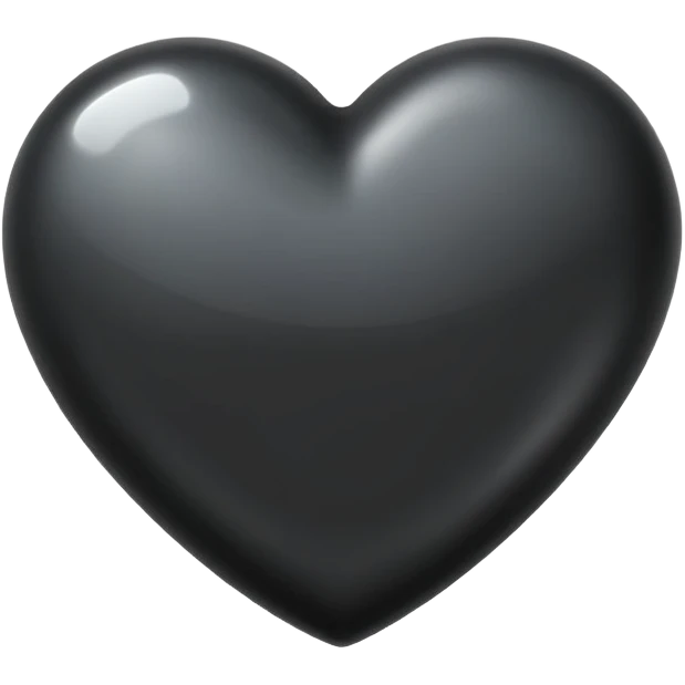 Black heart  emoji