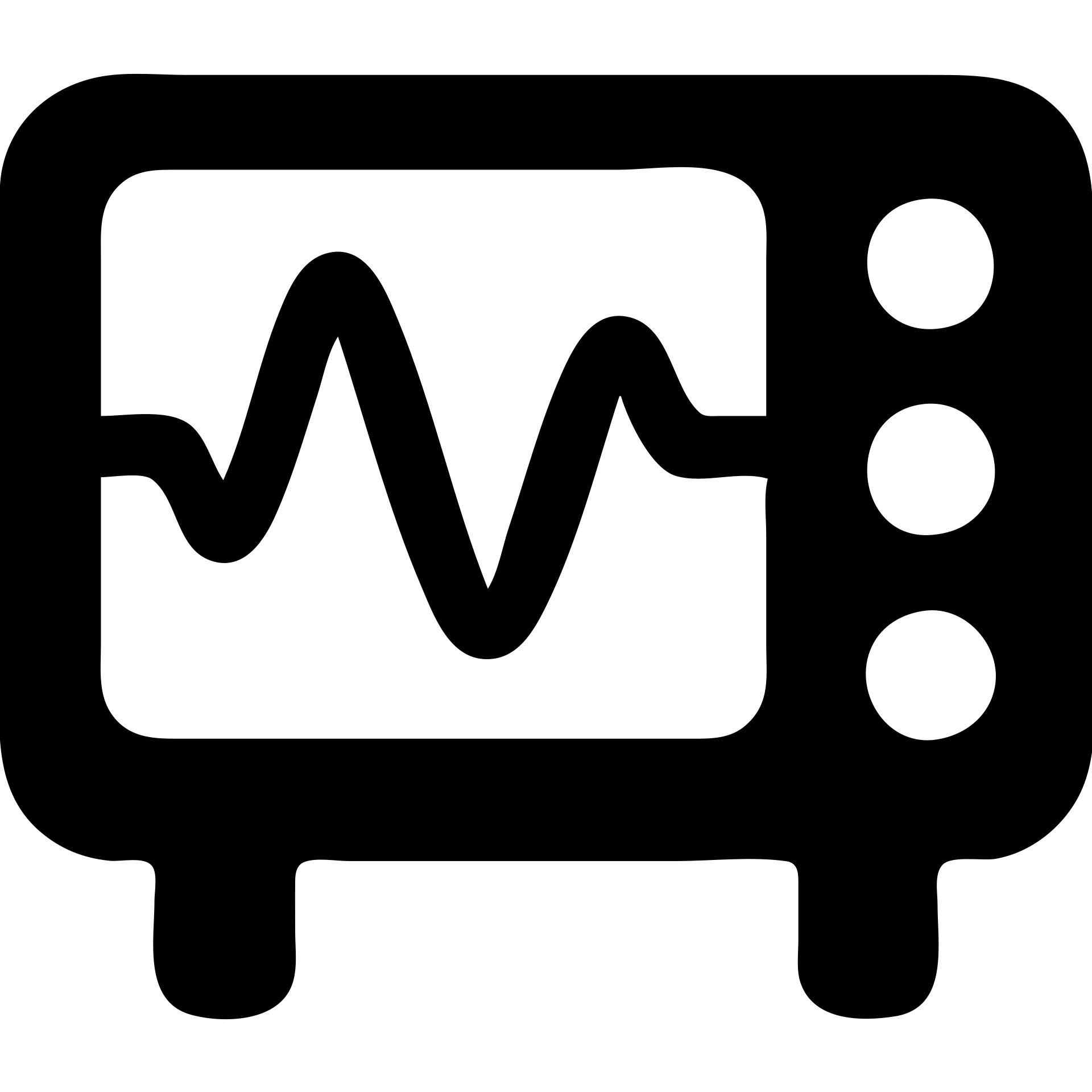 Simple oscilloscope icon with waveform emoji
