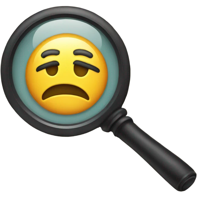 magnifying glass emoji