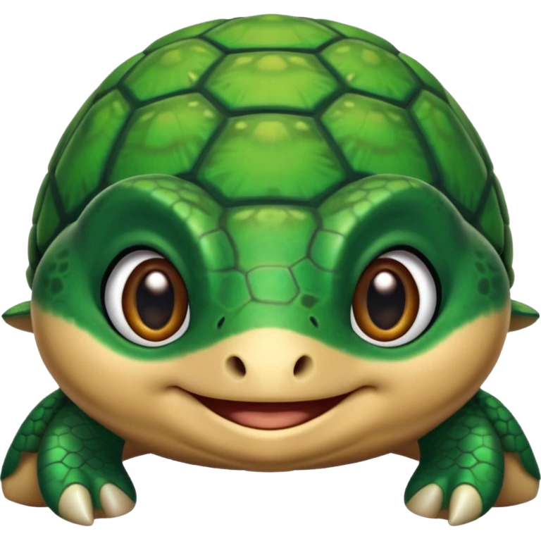 a cute little turtle from the cartoon emoji
