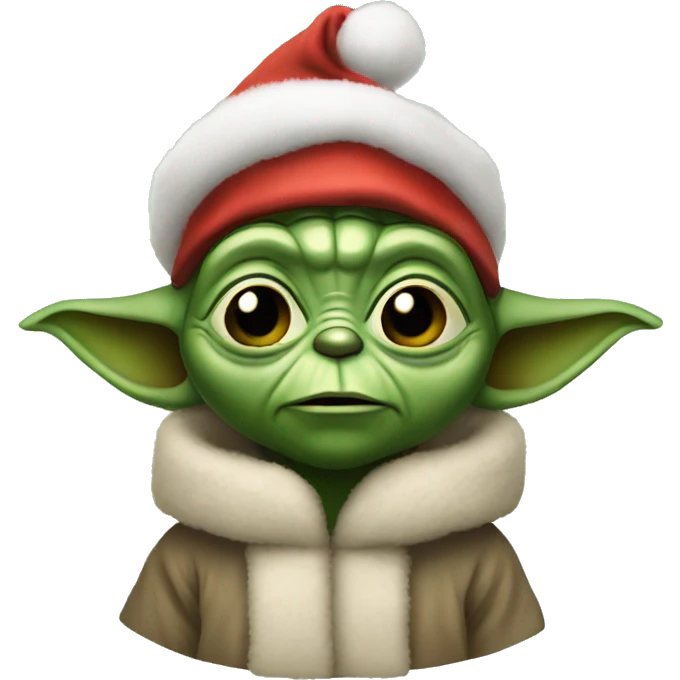Christmas yoda emoji