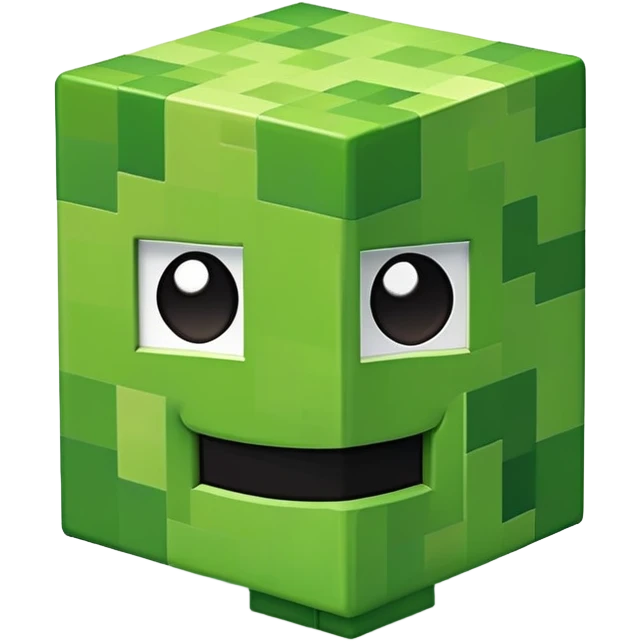 A Cute Minecraft Creeper emoji
