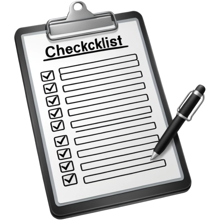 clipboard with a checklist emoji