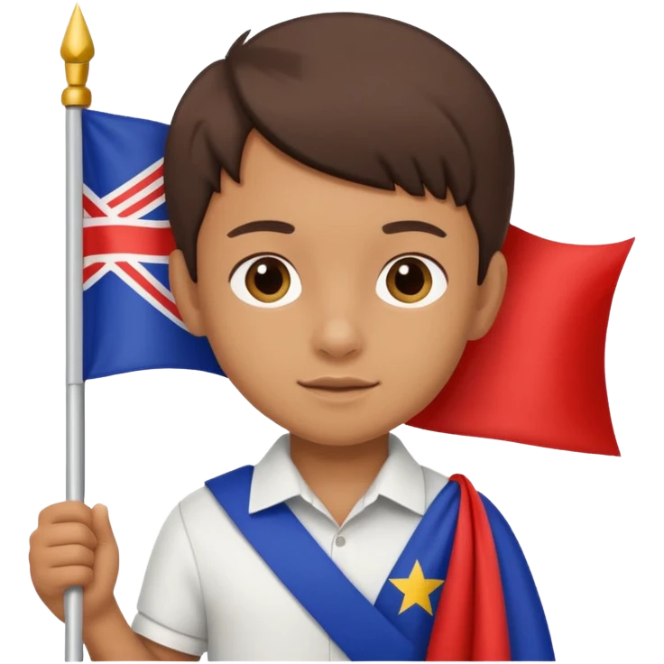 Flag Bearer kid emoji