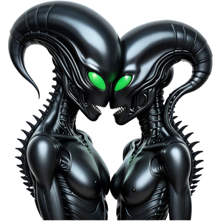 Alien Xenomorph  couple in love emoji