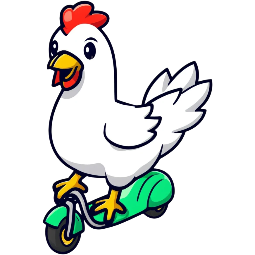 creeper on a chicken emoji