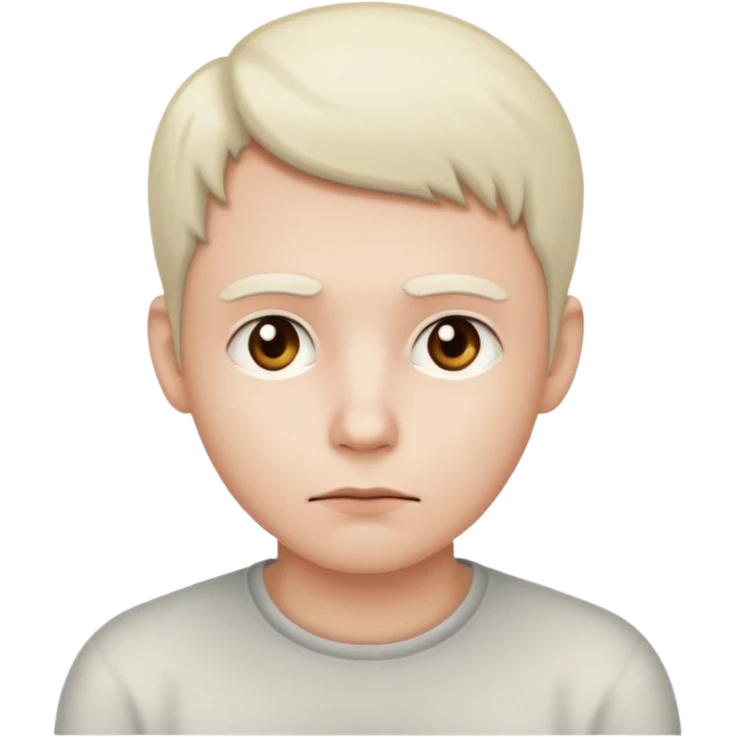 person with white skin tone thinking emoji