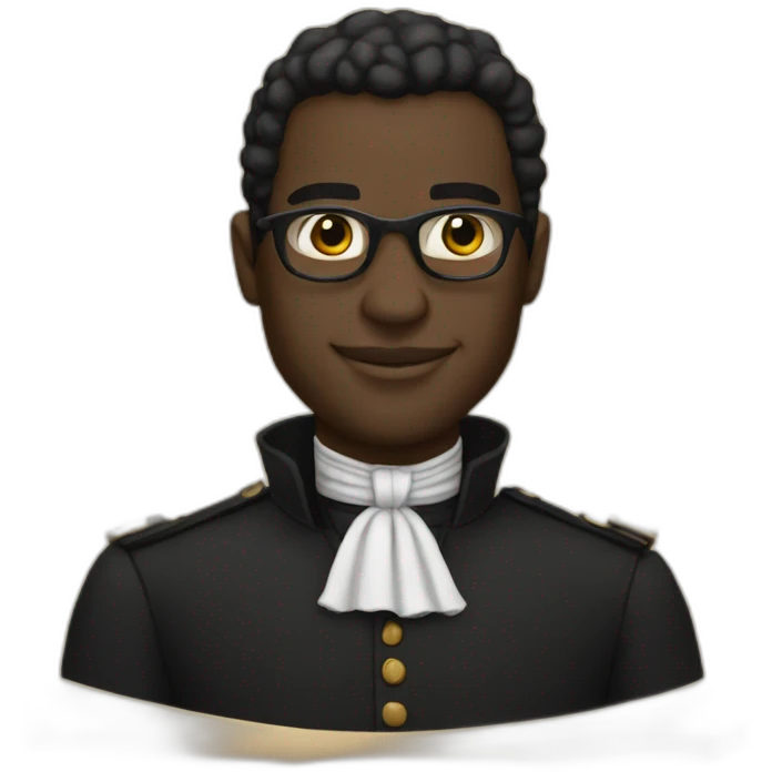 Black man holding the constitution emoji