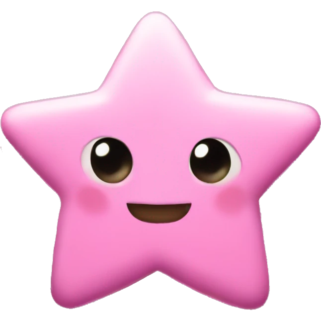 Pink sparkly stars emoji