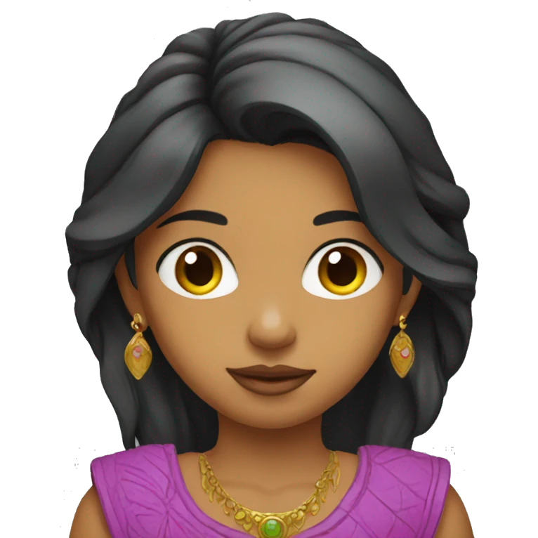 Indian girl watch emoji