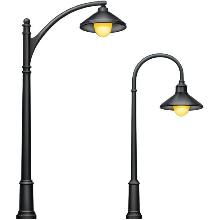 modern streetlights, US emoji