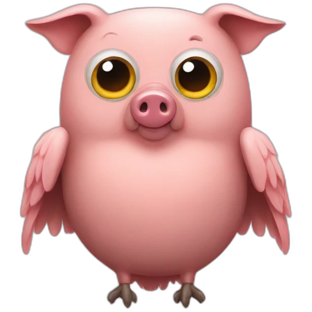 Pig owl emoji