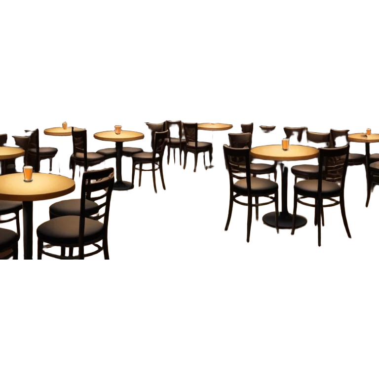 jazz club interior, spotlight on stage, musical notes, audience at tables emoji
