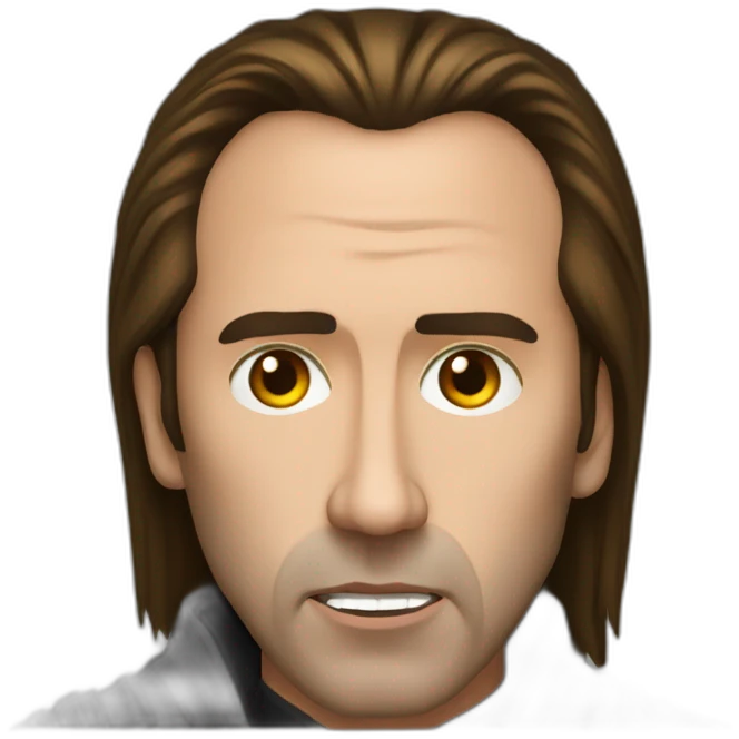 Nick cage as jedi emoji