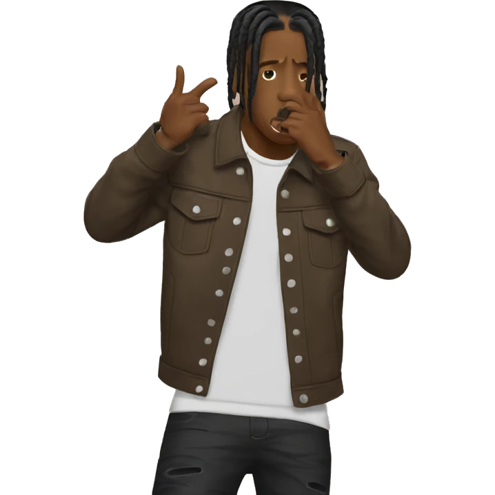 Travis Scott telling you to be quiet  emoji