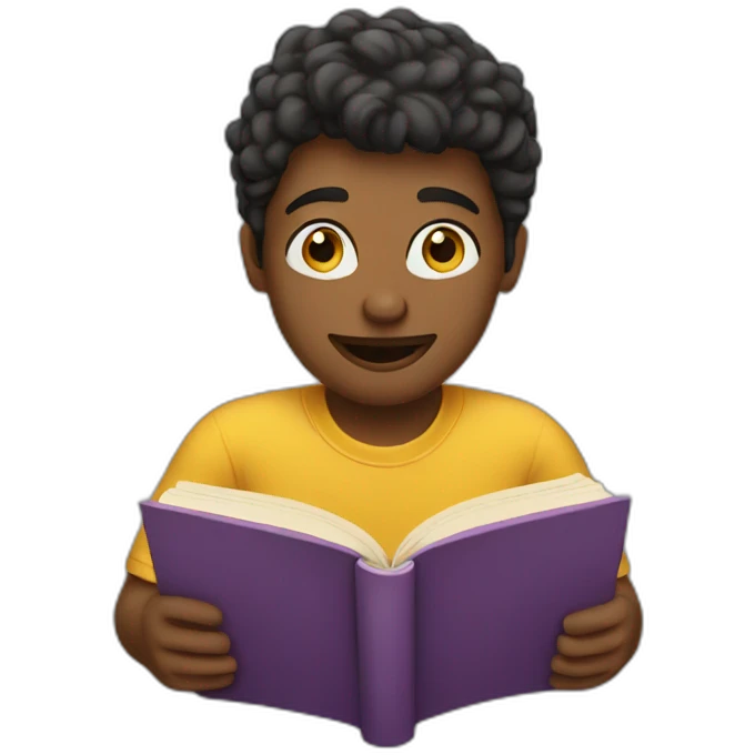 Human read a book emoji