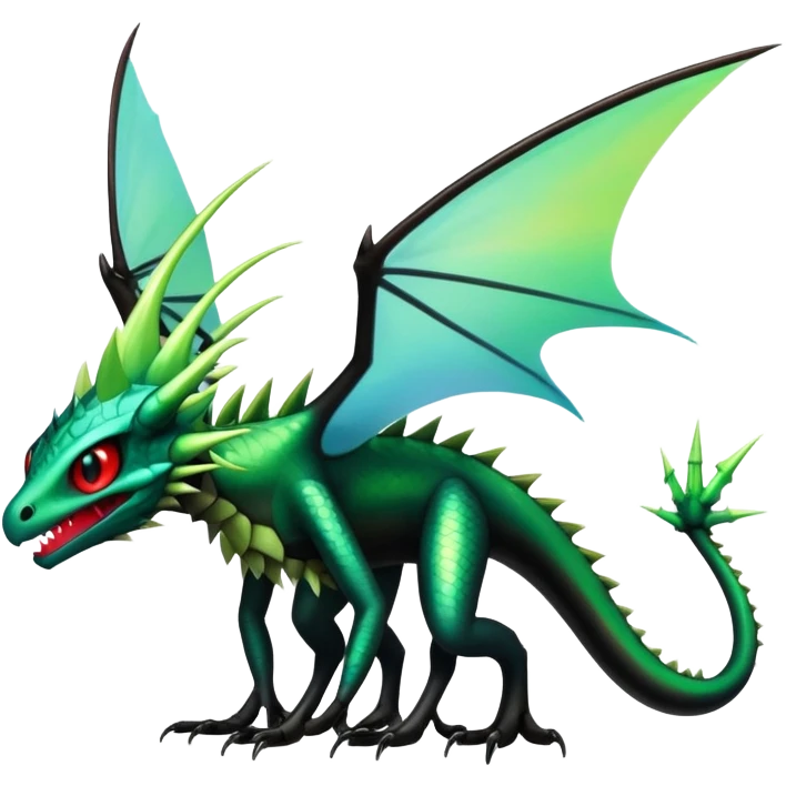 Punk’ish Edgy Badass Dark Gothic Flygon-Aurorus-Amaura-Hybrid-Creature emoji