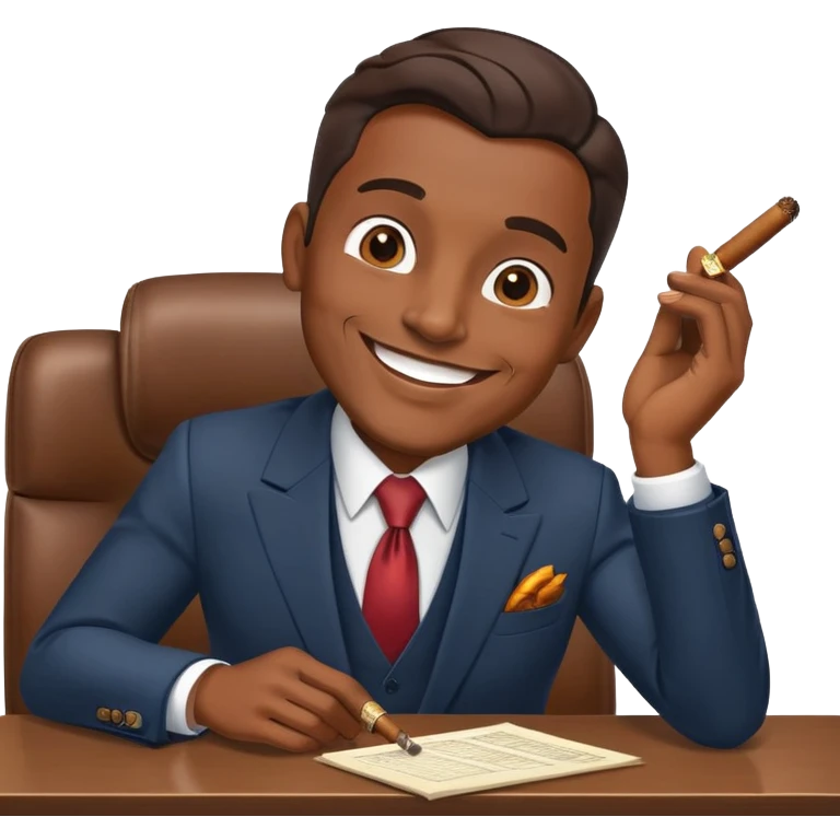 Cigar office fun emoji