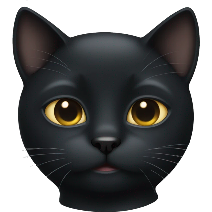 black cat face emoji