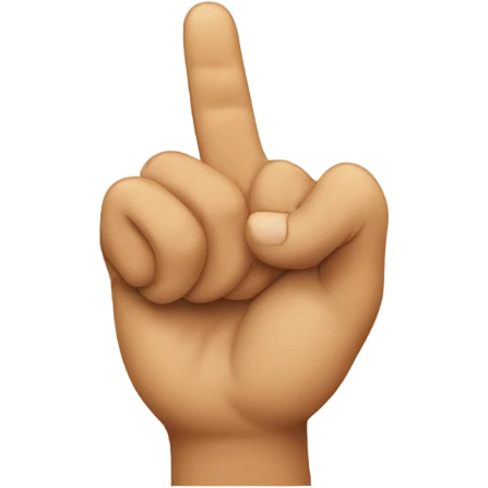Hopeful crossed fingers  emoji