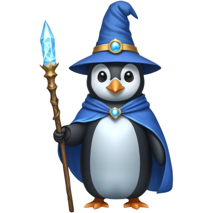 Penguin Wizard emoji