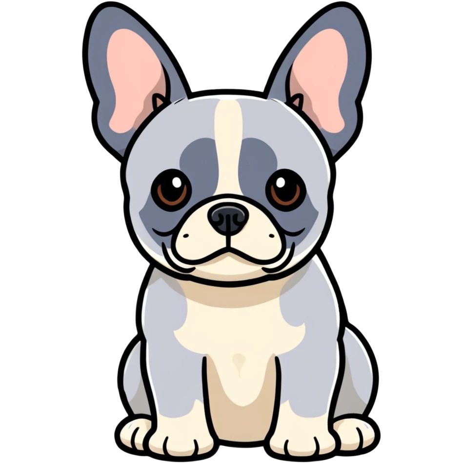French bulldog  emoji