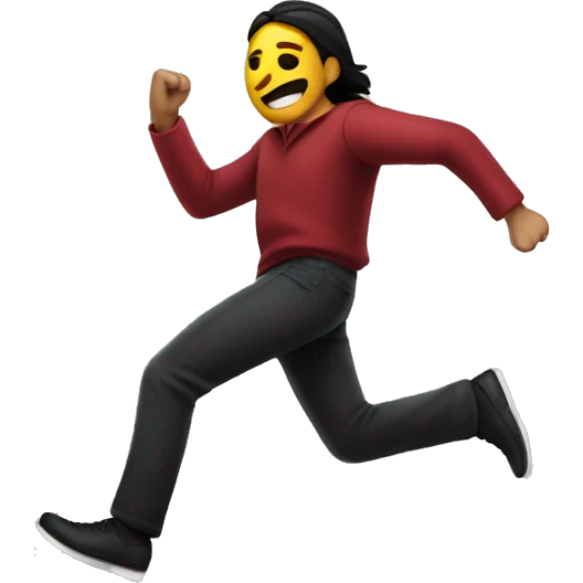 person from mexico running from a thief emoji
