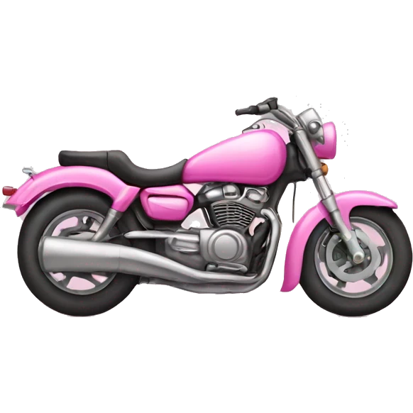 Pink motorcycle  emoji