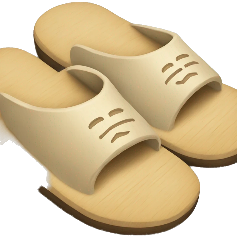 Japan wooden slippers emoji