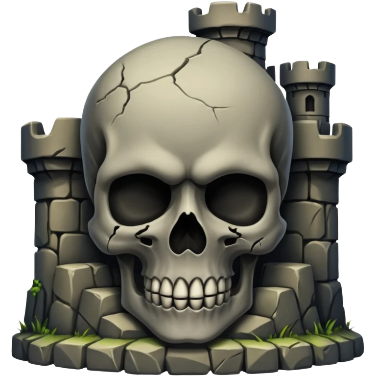 Dark Evil Skull Fortress emoji