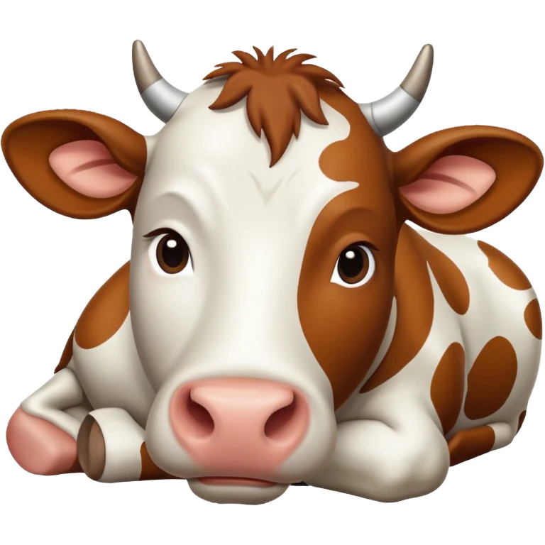 Lying cow emoji