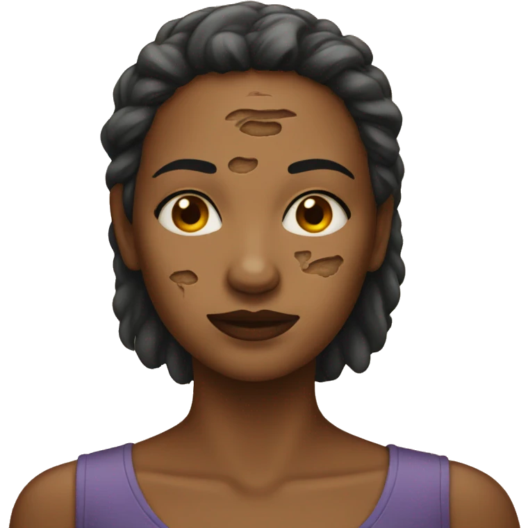 a woman with a scar on her fac emoji