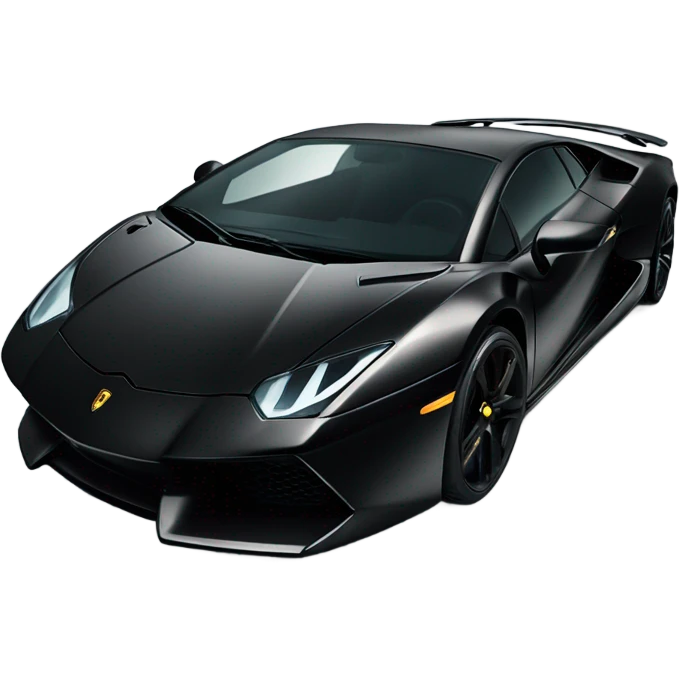 Lamborghini black emoji
