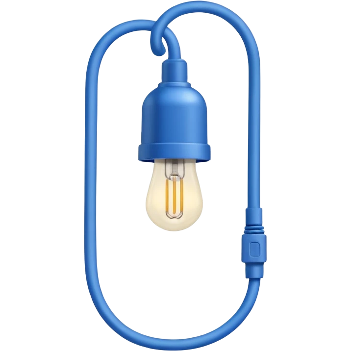 Hanging Light Cable blue  emoji