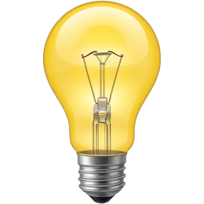 a shiny and powerfull light bulb emoji