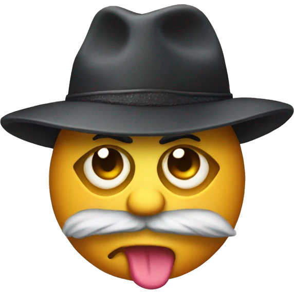 rock with a hat emoji