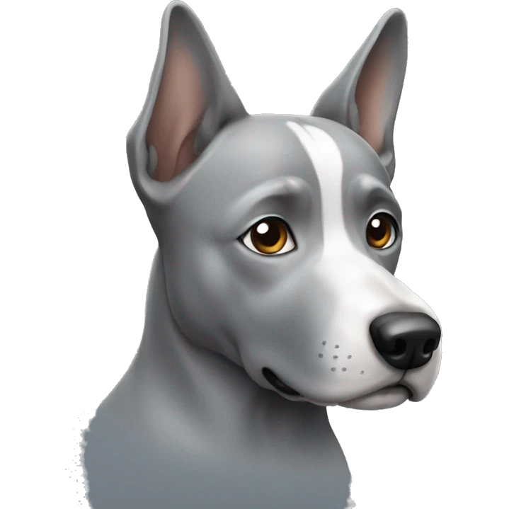 grey dog emoji