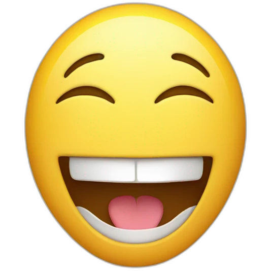 Laughing emoji with eyes open emoji