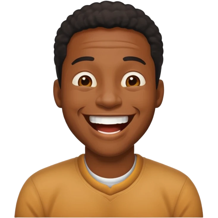 black guy laughing emoji