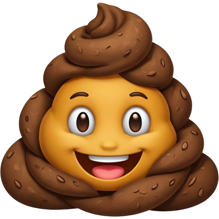 Poo with a smile emoji