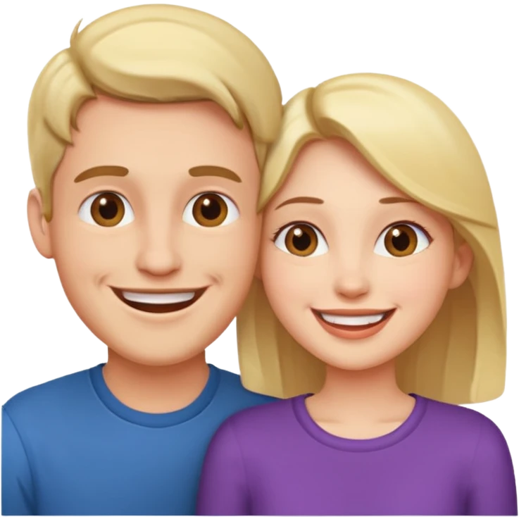 couple in love talking emoji