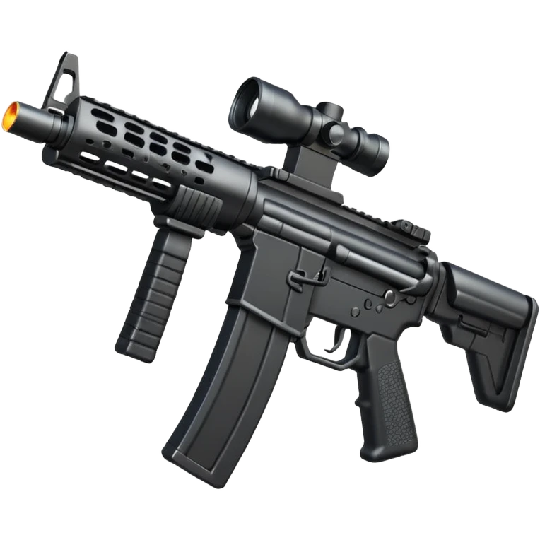 ar 15 with gun flash like its shooting emoji