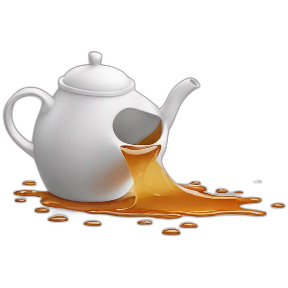 Spilled tea emoji