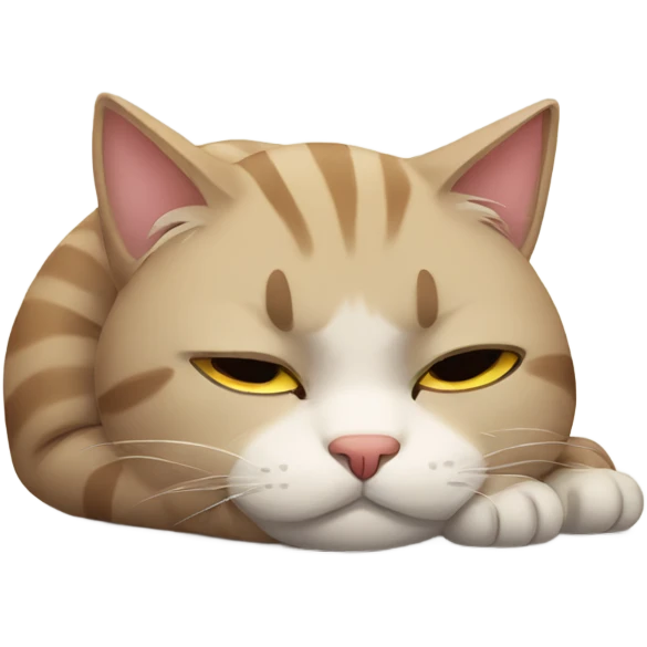 Sleepy cat emoji